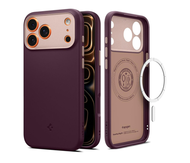SPIGEN Nano Pop Mag Magsafe do Iphone 17 Pro Max Burgundy Bean 8800283313932 - 1359849 - zdjęcie